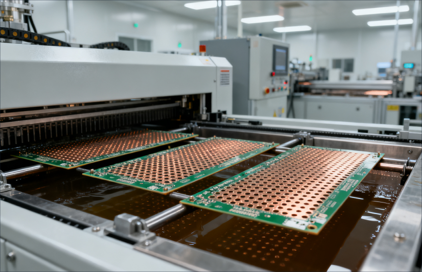 Plated through hole process